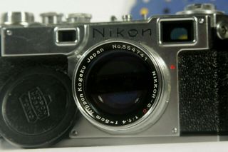 Nikon S2 rangefinder camera with 5cm 1.  4 Nikkor - S,  C lens 2