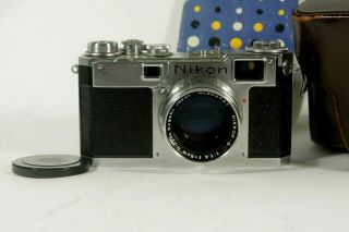 Nikon S2 rangefinder camera with 5cm 1.  4 Nikkor - S,  C lens 3