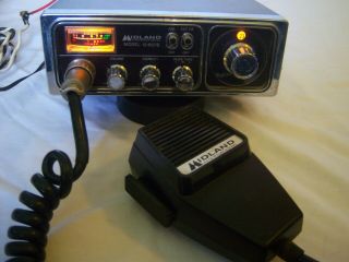 Vintage Midland Model 13 - 857b 23 Channel Cb Radio Transceiver Fully