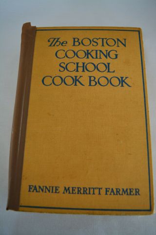 The Boston Cooking School Cook Book,  Fannie Merritt Farmer,  1941 Hc