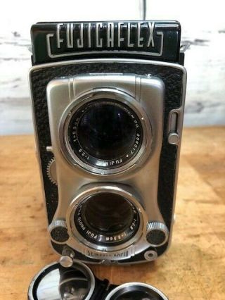 FUJI FUJICAFLEX TLR 120 Film Camera Fujinar 8.  9cm F2.  8 2
