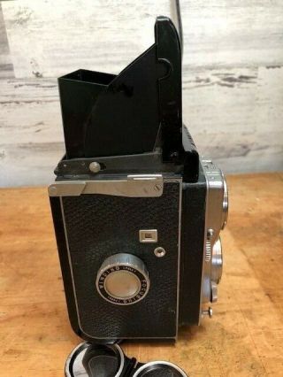 FUJI FUJICAFLEX TLR 120 Film Camera Fujinar 8.  9cm F2.  8 5