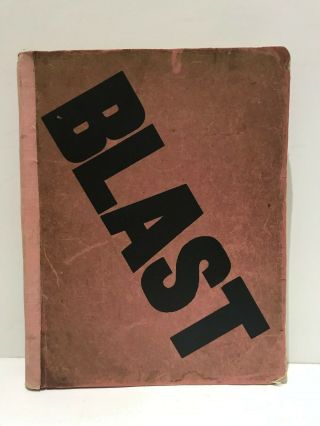 Blast 1914 Wyndham Lewis Ezra Pound 1st Edition Vorticist Gaudier - Brzeska