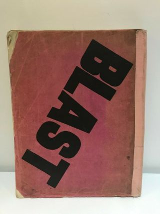BLAST 1914 Wyndham Lewis Ezra Pound 1ST EDITION Vorticist Gaudier - Brzeska 9