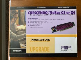 Sonnet Tech Crescendo/nubus G3 400/1 Mb Macintosh Upgrd Card Video Ready Pds Hpv