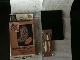 Metallic String Art Kit Vintage Golden Butterfly 5 X 7 2