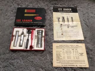 Vintage Lee Loader 12 Gauge Shotgun 2 3/4 Shells Reloader Tool Set