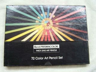 Berol Prismacolor Thick Lead Art Pencils Vintage Set Of 72 Artist Pencils
