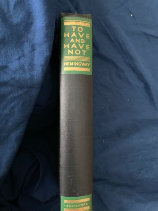 TO HAVE AND HAVE NOT Ernest Hemingway 1937 First Edition 5
