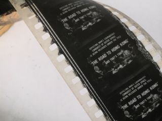 The Road To Hong Kong 1962 35mm Vtg Movie Film Trailer Bing Crosby And Bob Hope