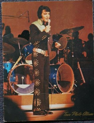 Vintage 1972 Elvis Presley Concert Tour Photo Album Program Book White Suit Rca