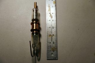 1934 Small Metal - Glass Power Transmitting Vacuum Tube - Rca - Forerunner - 887 - 888