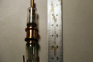 1934 SMALL METAL - GLASS POWER TRANSMITTING VACUUM TUBE - RCA - FORERUNNER - 887 - 888 3