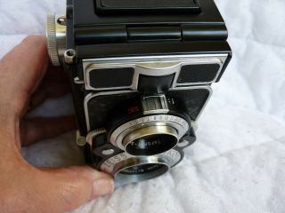 NEAR Zeiss Ikon Ikoflex Favorit IIC TLR Camera & Case W/Tessar F:3.  5 75mm 10