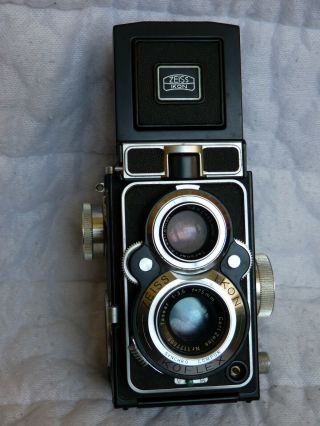 Near Zeiss Ikon Ikoflex Favorit Iic Tlr Camera & Case W/tessar F:3.  5 75mm