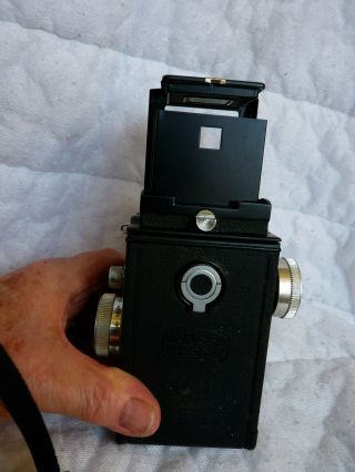 NEAR Zeiss Ikon Ikoflex Favorit IIC TLR Camera & Case W/Tessar F:3.  5 75mm 7