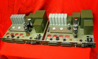 Us Signal Corps Western Electric 6l6 6sl7 Tube 115 - 230v Power Amplifiers [pair]