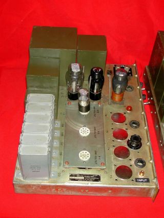US Signal Corps Western Electric 6L6 6SL7 Tube 115 - 230V Power Amplifiers [Pair] 3