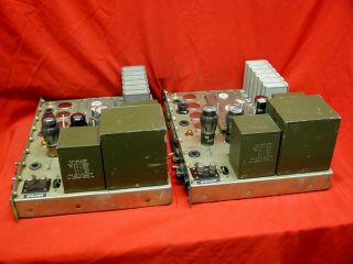US Signal Corps Western Electric 6L6 6SL7 Tube 115 - 230V Power Amplifiers [Pair] 5