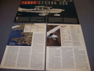 Vintage.  Cessna 206 Turbo H.  History/details/photos/specs.  Rare (604h)