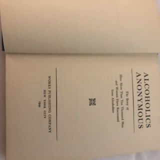Alcoholics Anonymous First edition 5th Printing W/ODJ 9
