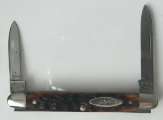 Vintage 1970s Case Xx 6201 U.  S.  A.  2 Blade Pocket Knife 10 Dot