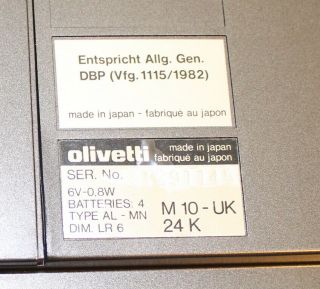 Olivetti M10 8