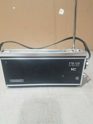 Vintage Panasonic Am/fm Radio Model Rf - 581 W/ Plz Read
