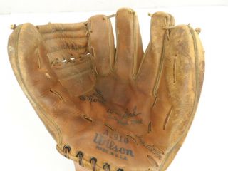 Vintage Wilson Baseball Glove Don Hoak Autograph Model A2910 Usa