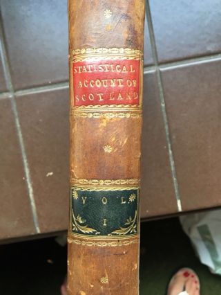 The Statistical Account Of Scotland,  1791.  John Sinclair.  21 Volumes.  Leather