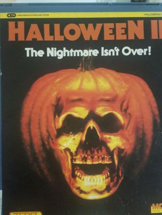 Vtg Videodisc Ced Halloween 2 Ii John Carpenter Laserdisc Disc Movie Wow