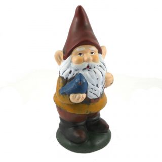 Vintage 8.  5 " Ceramic Garden Gnome Figure Sculpture Figurine Gartenzwerg