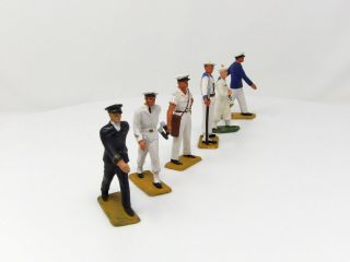 Vintage STARLUX Toy Soldiers.  French Sailors x 5 Plus French Air Force x 1.  VGC 3