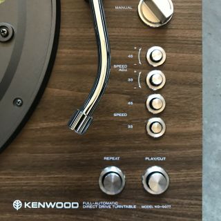 Kenwood KD - 5077 Full Automatic Direct - Drive Turntable Record Vinyl TT 6