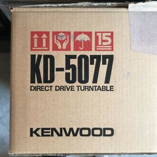 Kenwood KD - 5077 Full Automatic Direct - Drive Turntable Record Vinyl TT 9