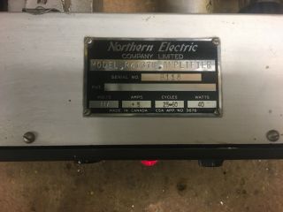 Northern Western Electric R4137B tube Theatre Amplifier 5