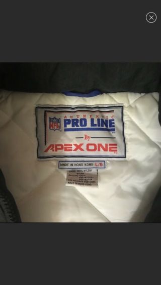Vintage 90 ' s Apex One Pro Line Dallas Cowboys NFL Puffy Jacket Men ' s Large 5