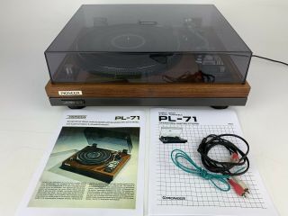 Pioneer PL - 71 Direct Drive Turntable - Shure V15 III Cartridge - Fully Serviced 2