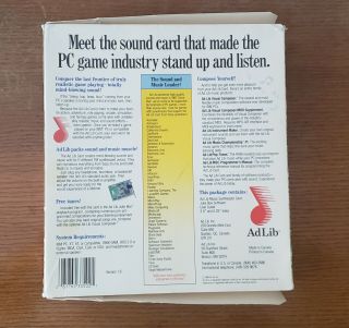 AdLib soundcard 1990 3