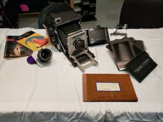 Pacemaker Speed Graphic Camera Plus Accessories And Case