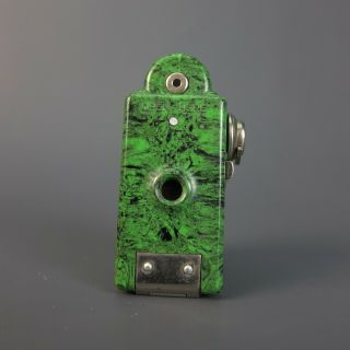 Coronet MIDGET Subminiature Camera Green/Black Bakelite 10