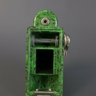 Coronet MIDGET Subminiature Camera Green/Black Bakelite 5