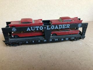 Ho Auto Loader Vintage Train 1957 Tail Wing Cars Lionel