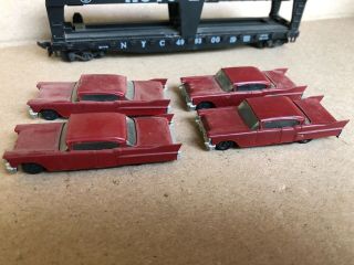 HO Auto Loader Vintage Train 1957 Tail Wing Cars Lionel 3