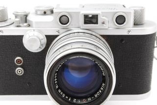 1952 ' s Nicca 3 - S Range Finder Camera w/ Nikkor H C 5cm f2 lens from Japan 262 2