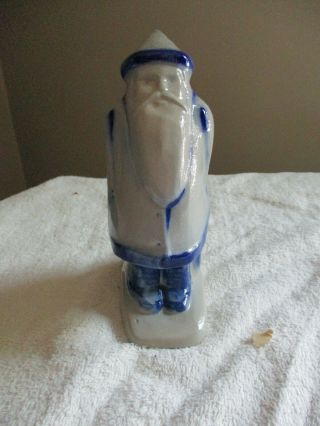 Vintage David Eldreth Pottery Salt Glazed 1994 Small Santa 4