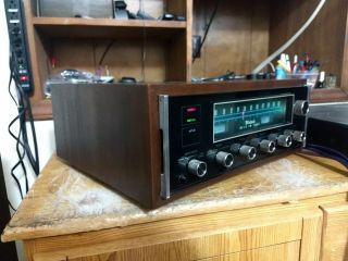 McIntosh MR78 Stereo FM Tuner - - Wood Cabinet 2