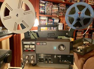Elmo Gs - 1200 8 Stereo Sound Projector - Mag/optical - With Scope Lens