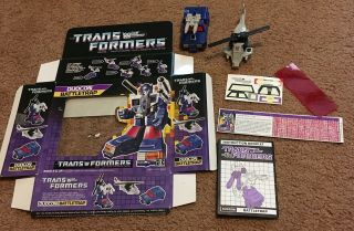 Battletrap Transformers G1 Duocon Complete Box Instructions Vintage 2 In 1 1987