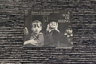 Helen Levitt - A Way Of Seeing - First Edition - Hardcover